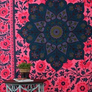 Floral Mandala printed tapestry from Urban